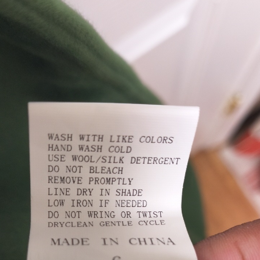 Women's Green Double-Breasted Coat - Picture 4 of 4